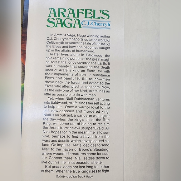 Arafel's Saga by C.J. Cherryh Vintage SciFi Fantasy Hardcover Book - Picture 3 of 4